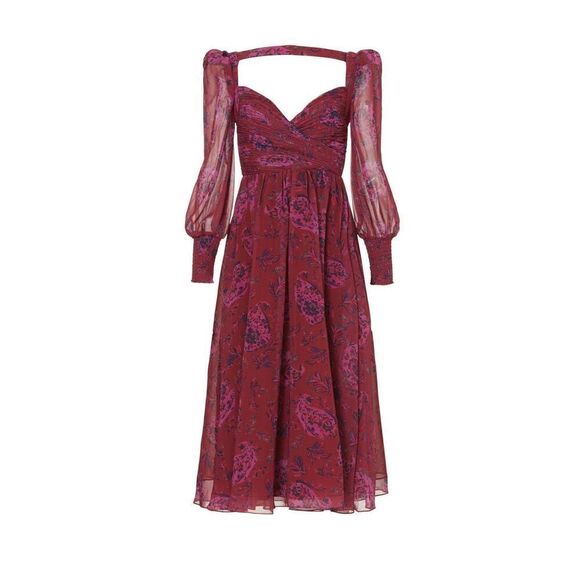 Badgley Mischka Dresses & Skirts - Badgley Mischka Open Back Midi Dress 💚